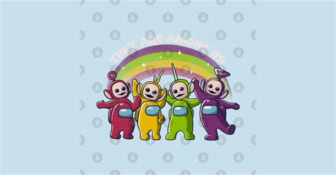 They Are Among Us Funny Teletubbies Game Impostor Blue Among Us
