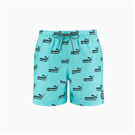 Шорти для плавання Swim Mens No 1 Logo All Over Print Mid Shorts