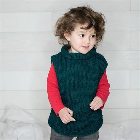 Easy Kids Sweater Free Knitting Pattern Gina Michele