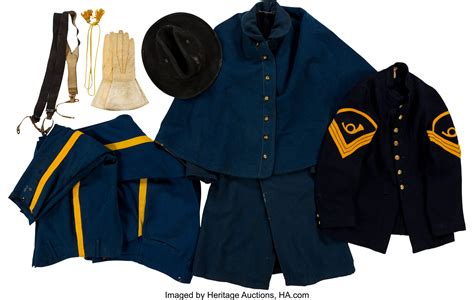 Fantastic Indian War Era Cavalry Uniform Group Total 7 Lot