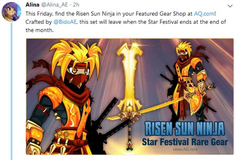Risen Sun Ninja Set Coming To Aqw This Friday Raqw