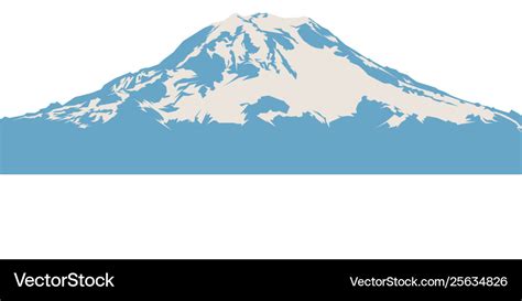 Mount Rainier Royalty Free Vector Image Vectorstock