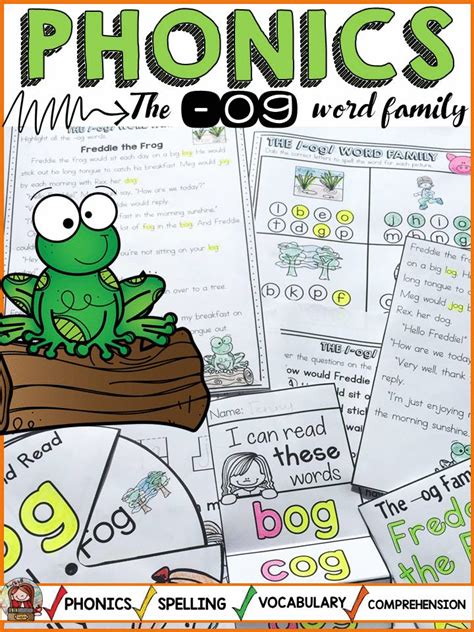The Phonics Worksheet Is Filled With Pictures And Words To Help