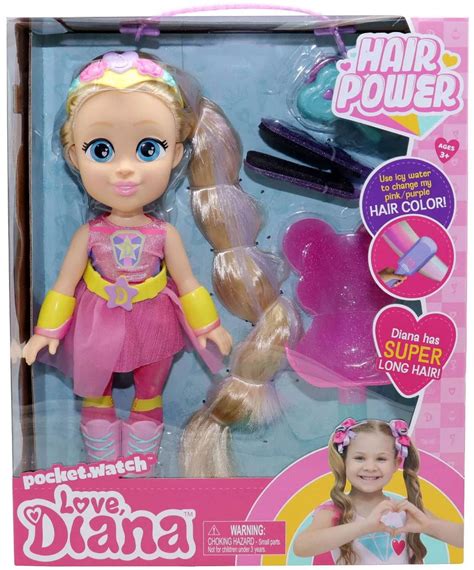 love diana hair power doll set