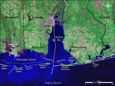 Map Of Coastal Alabama Download Scientific Diagram