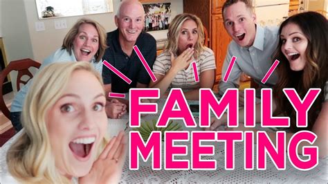 Family meetings can be a great way to communicate and they benefit kids in several ways. IMPORTANT FAMILY MEETING! Announcing A Special Project ...