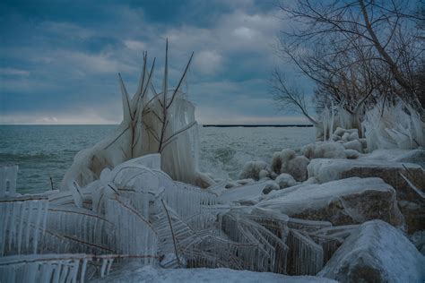 Ice Formations On Lake Michigan Rmildlyinteresting