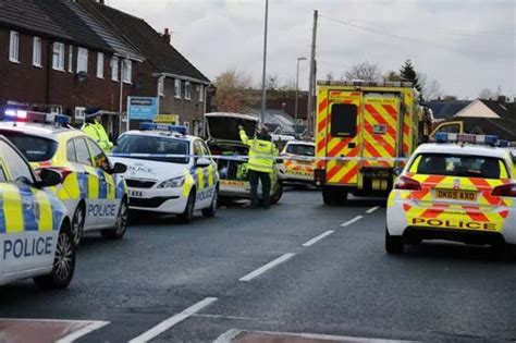 Dramatic Pictures Show Huge Police Presence In Huyton As House
