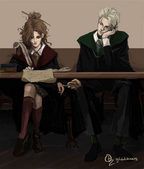 Dramione Fanart In Harry Potter Anime Harry Potter Artwork Harry Potter Draco Malfoy
