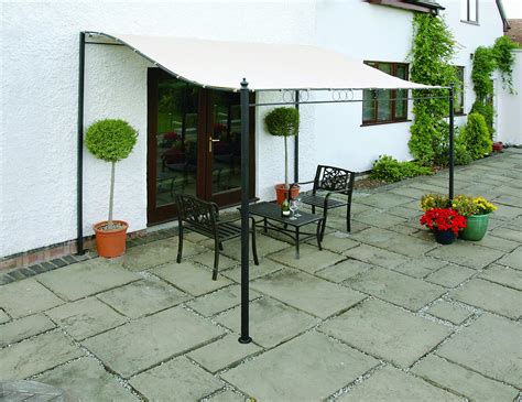 Wall Mounted Gazebo Awning 25 Metre Width With Removable Canopy Cover