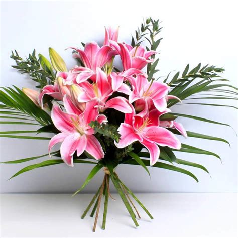 Pink Lily Bouquet Buy Online Or Call 01904 768439