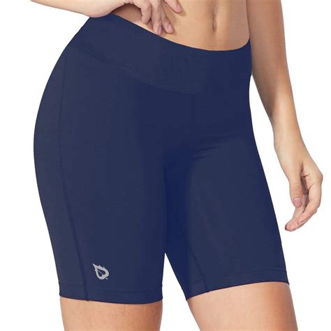 Buy Baleaf Women S Inches Long Compression Running Yoga Spandex Shorts Workout Back Pockets