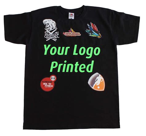 Your Business Logo Or Name Printed On Custom Mens T Shirt Ebay