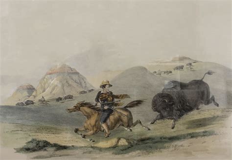 Buffalo Hunt Chasing Back Kiechel Fine Art