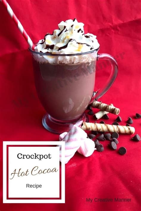 How To Make Hot Chocolate For A Large Crowd In A Crockpot Hot Cocoa Crockpot Recipe Hot Cocoa