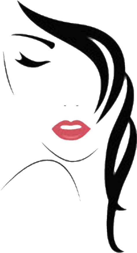 Woman Face Vector Clipart Png Download Silhouette Woman Face Vector