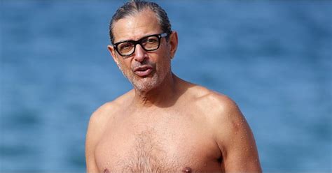 Your Dad Crush Jeff Goldblum Just Hit The Beach Shirtless In Hawaii