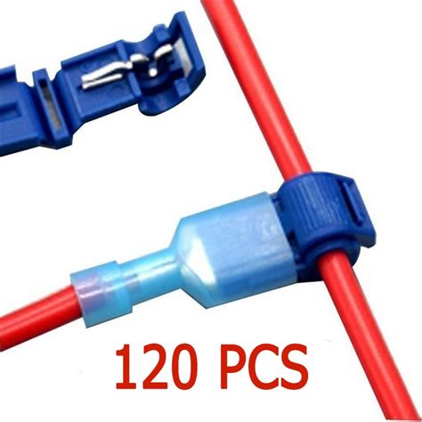 120 Pcs Wire Cable Connectors Terminals Crimp Lock Quick Aliexpress