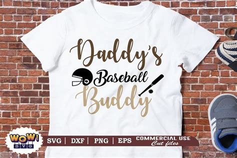 Daddys Baseball Buddy Svg Baseball Buddy Svg Sports Svg