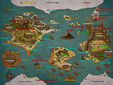 Dnd 5e Adventures Of Existence World Map By Epicsofnoche On Deviantart
