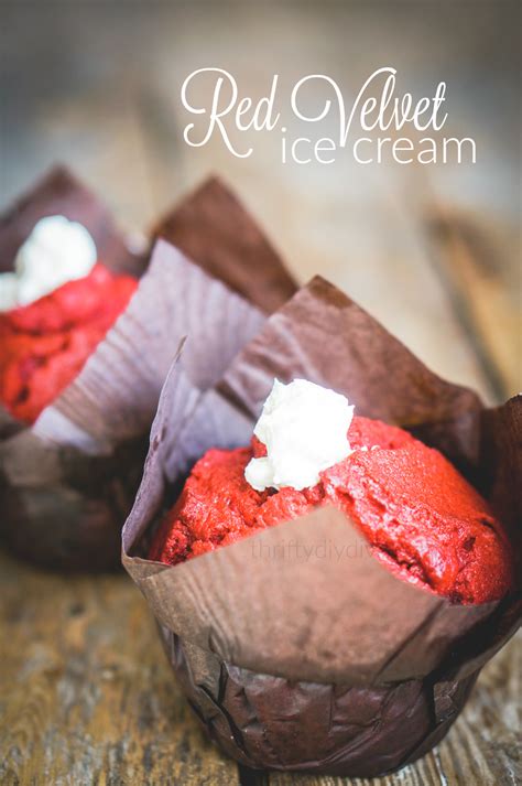 Mix all of the red velvet ingredients together minus the frosting. Red Velvet Ice Cream | RecipeLion.com