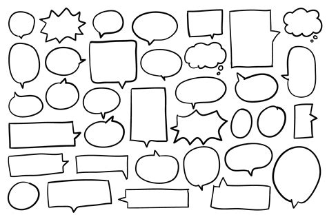 Collection Of Speech Bubbles Vector Download Free Vectors Clipart