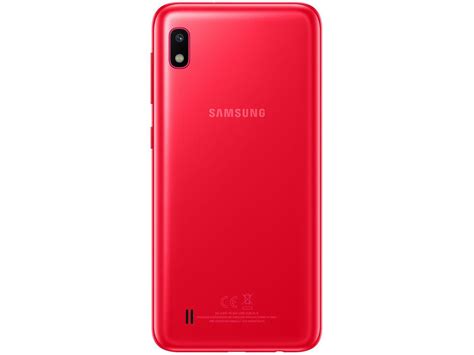 Smartphone Samsung Galaxy A10 32gb Vermelho 4g 2gb Ram 62” Câm 13mp