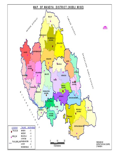 A Map Depicting The Location And Infrastructure Facilities Of Primary