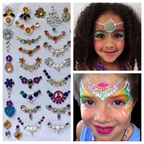 17 Best Images About Face Painting Jewel Clusters On Pinterest