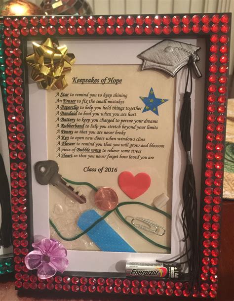 Bright and unusual gifts for the graduate. Keepsakes of hope! The perfect DIY graduation gift in a ...