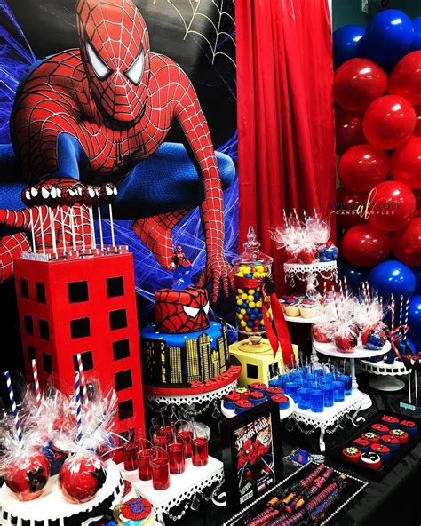 Close Up Of Kamrons Spider Man Theme Birthday Party Kamrons5th