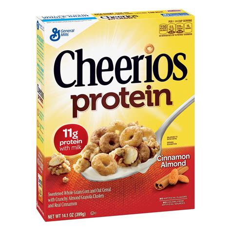 Cheerios Protein Cinnamon Almond Cereal 141 Oz Box