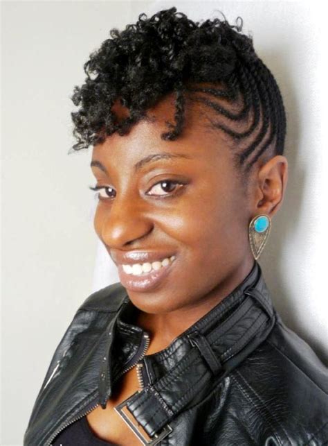 Short Natural Flat Twist Hairstyles For Black Women This
