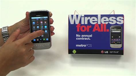 Metro Pcs Lg Optimus M Android Phone 9 Features In 60 Seconds Youtube