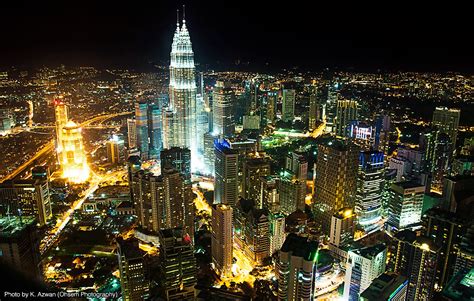 Kuala Lumpur City Skyline Night Photography Ohsemme
