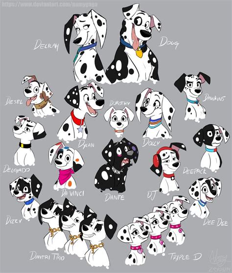 The Many Faces Of Dalmatian Dogs From Disneys 101 Dalmatians