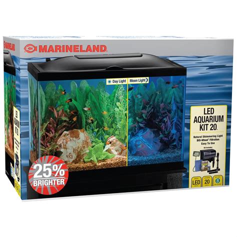 Marineland Bio Wheel Led Aquarium Kit 20 Gallons