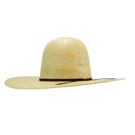 Myzoper Woven Wide Brim Western Straw Cowboy Hat With Decorative Band