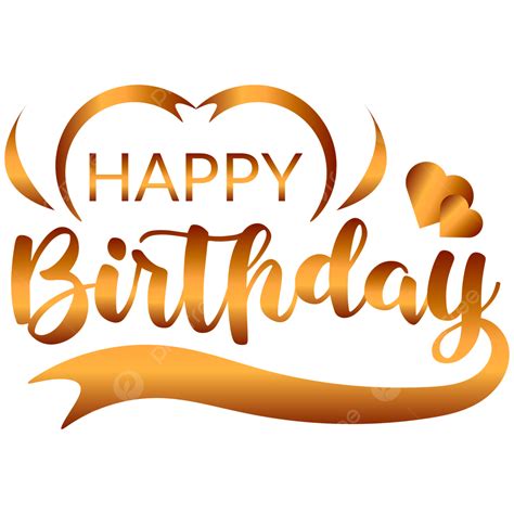 Happy Birthday Typography Vector Png Images Happy Birthday Golden Porn Sex Picture