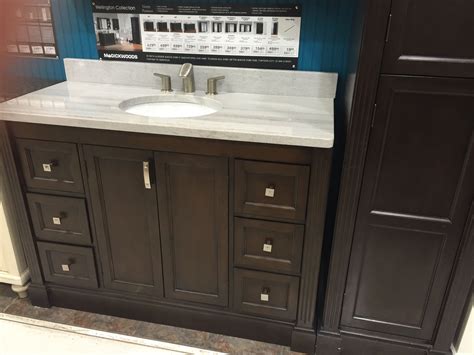 You can get sinks in oval, round, square or rectangular shapes. Menards wellington vanity | Bathroom vanities for sale ...