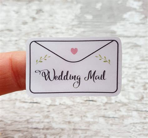 There have been scottish weddings, a military wedding, an indian and an armenian wedding. Wedding Mail Stickers Sheet of 40 stickers | Etsy | White ...