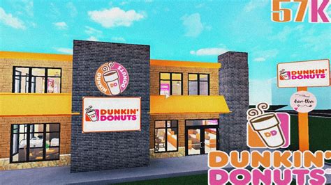 Dunkin Donuts Roblox Bloxburg Speedbuild Ewwa Youtube