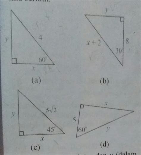 tentukan nilai x dan y pada segitiga siku siku berikut bukan merupakan tujuan evaluasi