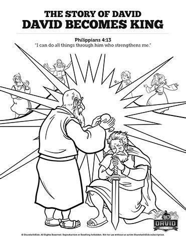 Our family is so thankful for the bible app for kids! 2 Samuel 5 David Becomes King Sunday School Coloring Pages ...