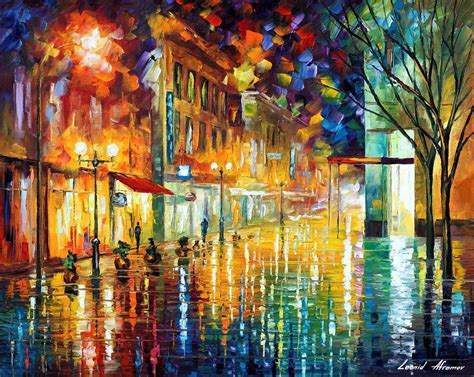 Leonid Afremov Scent Of Summer Rain — Oil Painting On Canvas
