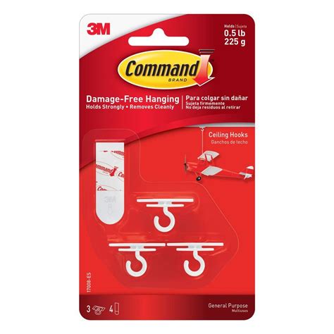 We did not find results for: Command 4-Adhesive Strips Ceiling Hooks 3-Hooks-17008-ES ...