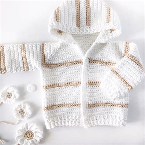 23 Crochet Baby Sweater Design The Funky Stitch