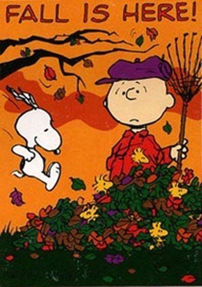 Fall Is Here Charlie Brown With Snoopy And Woodstock And Friends