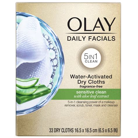 Olay Daily Facials Cleansing Cloths Sensitive 33 Count