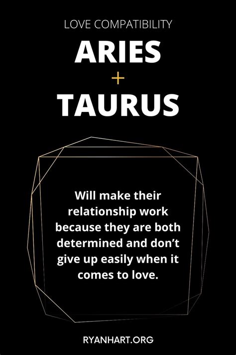 Aries Taurus Compatibility Taurus Zodiac Facts Taurus Relationships